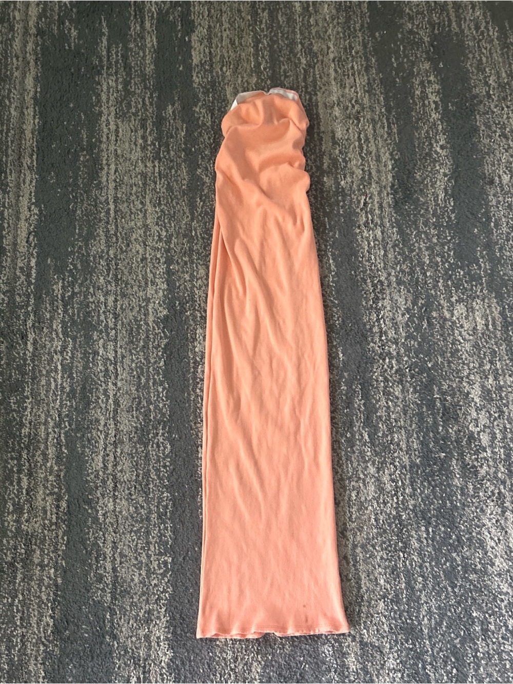 Fashion Nova Strapless Maxi Dress - Peach